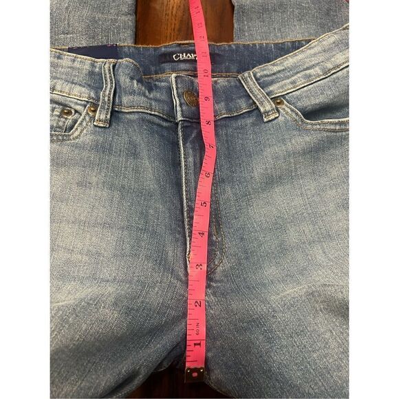Chaps Women's Slim Fit Stretch Denim Light Authentic wash 8 New - Picture 3 of 7